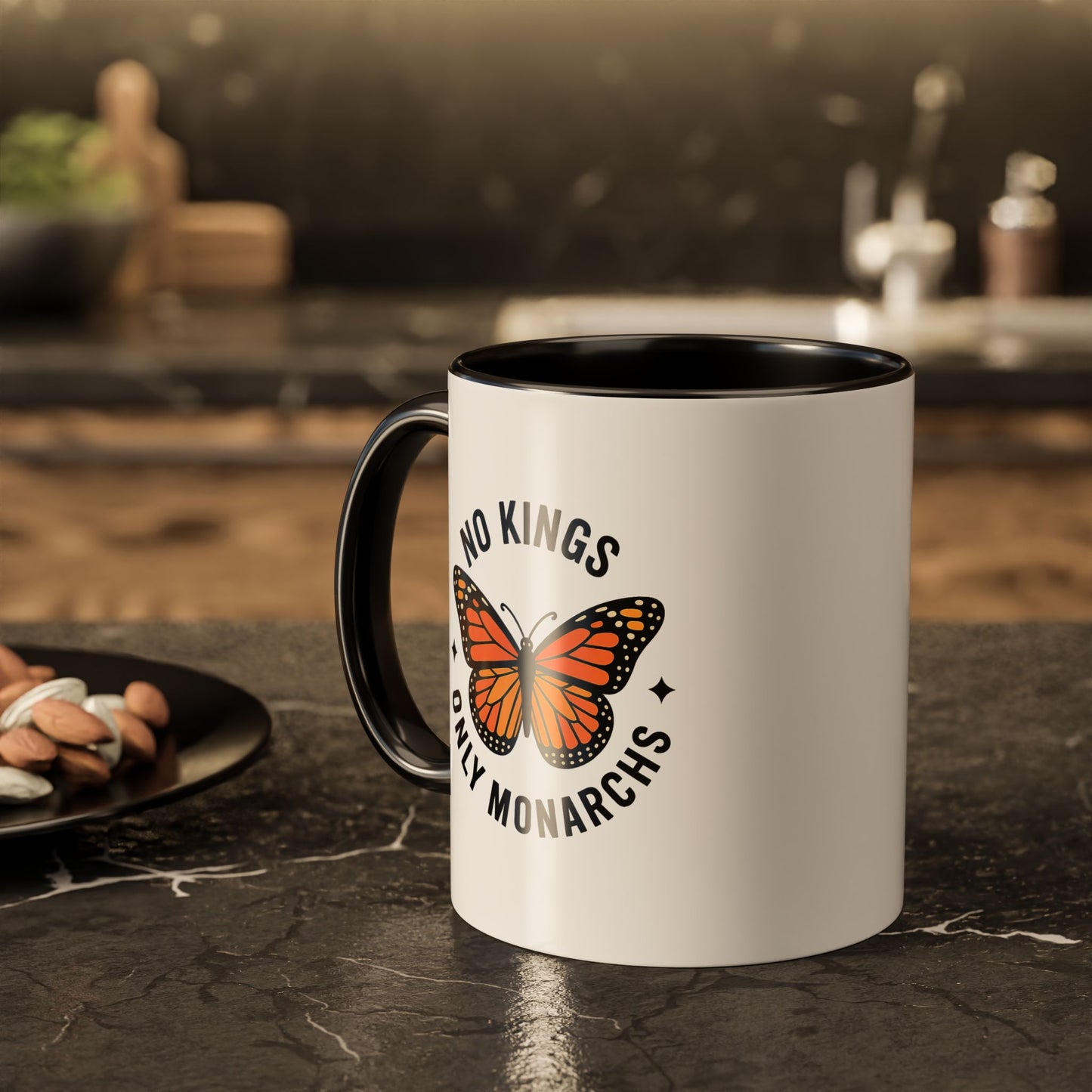No Kings Only Monarchs Coffee Mug | Unique Gift for Nature Lovers, Personalized Mug for Home or Office, Eco-Friendly Drinkware, Perfect [...]