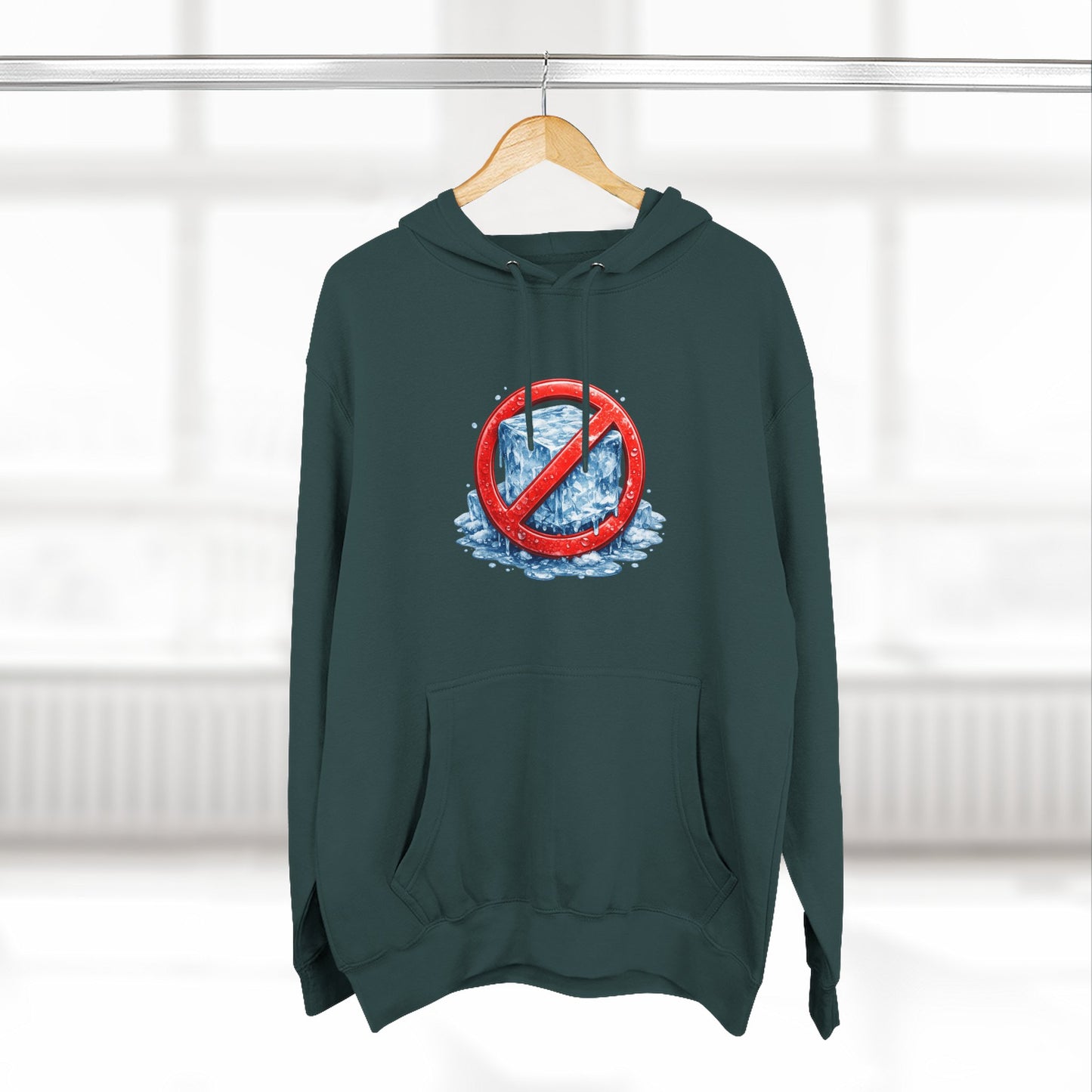 No ICE Hoodie — Anti-Ice Graphic Fleece Pullover