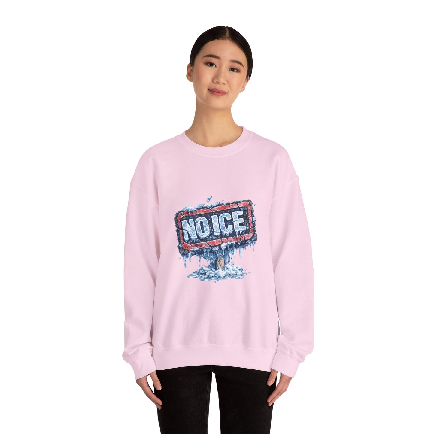 "NO ICE" Icy Graffiti Design Sweatshirt