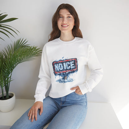 "NO ICE" Icy Graffiti Design Sweatshirt