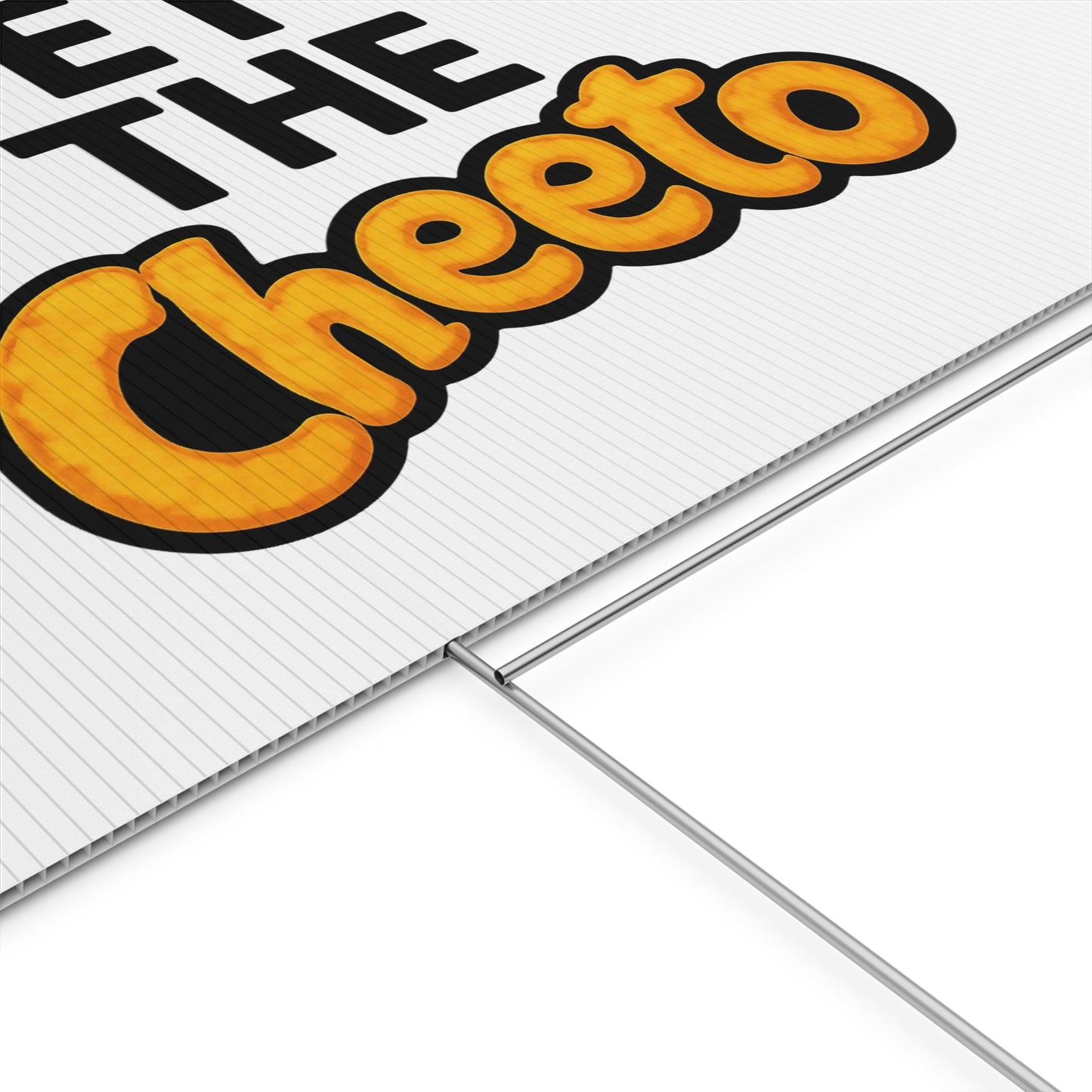 White Veto the Cheeto Yard Sign