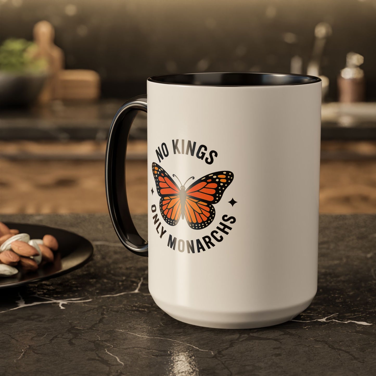 No Kings Only Monarchs Coffee Mug | Unique Gift for Nature Lovers, Personalized Mug for Home or Office, Eco-Friendly Drinkware, Perfect [...]
