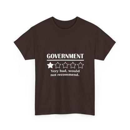 Government 1 of 5 Stars Would Not Recommend