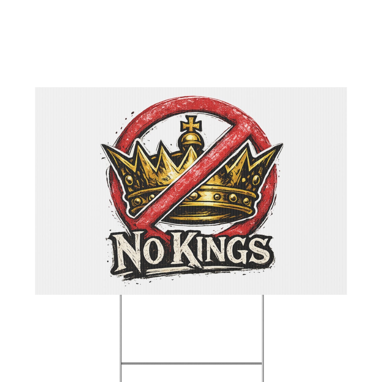 No Kings Yard Sign – Stand for Democracy