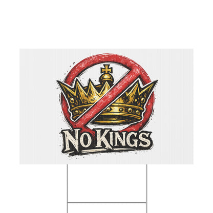 No Kings Yard Sign – Stand for Democracy