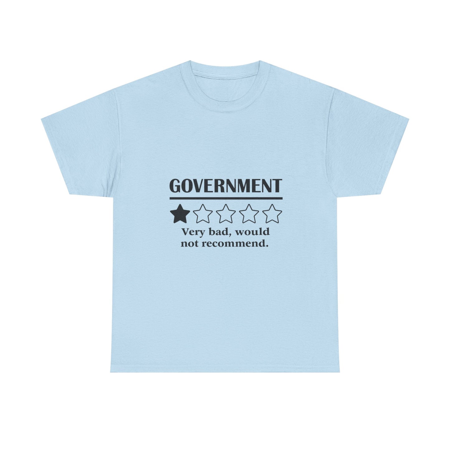 Government 1 of 5 Stars Would Not Recommend