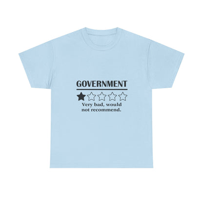 Government 1 of 5 Stars Would Not Recommend